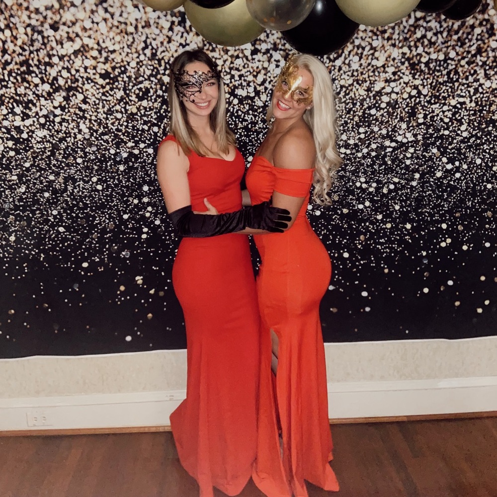 Off The Shoulder High Split Long Evening Dress - image 2